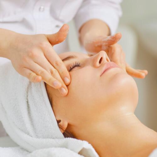 Drenaje linfático facial